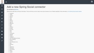 
                            9. Add a new Spring Social connector - JHipster