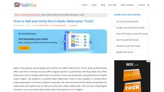 
                            3. Add and Verify Site in Baidu Webmaster Tools? - WebNots