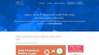 
                            9. Add Facebook Native Login to your Ionic App | Tutorials | IonicThemes