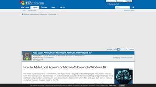 
                            8. Add Local Account or Microsoft Account in …