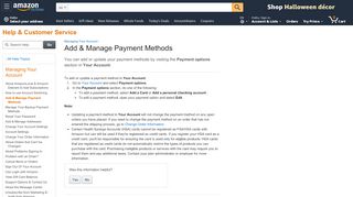 
                            2. Add & Manage Payment Methods - Amazon.com