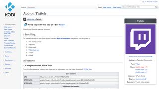
                            4. Add-on:Twitch - Official Kodi Wiki
