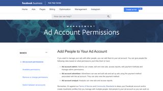 
                            2. Add People to Your Ad Account | Facebook Ads Help Center