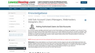 
                            8. Add Sub Account Users (Managers, Webmasters, Designers ...