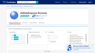 
                            4. AdDataExpress Reviews & Ratings | TrustRadius