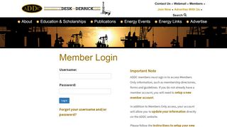 
                            1. ADDC: Member Login