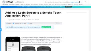 
                            4. Adding a Login Screen to a Sencha Touch Application, Part 1 ...