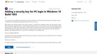 
                            10. Adding a security key for PC login in Windows 10 Build 1903 ...