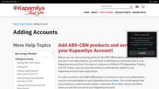 
                            4. Adding Accounts | Kapamilya Thank You