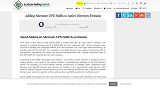 
                            5. Adding Alternate UPN Suffix to Active Directory Domain