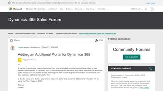 
                            3. Adding an Additional Portal for Dynamics 365 - Dynamics 365 for ...