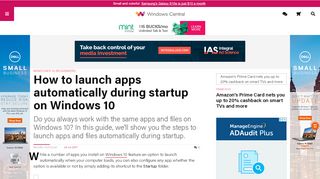 
                            1. Adding apps to startup on Windows 10 - windowscentral.com