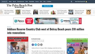 
                            9. Addison Reserve Country Club west of Delray Beach pours $18 ...