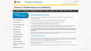 
                            6. Additional Assessment - School of Mathematics and Statistics - UNSW