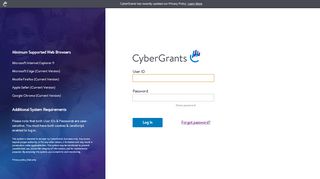 
                            1. Additional System Requirements - cybergrants.com