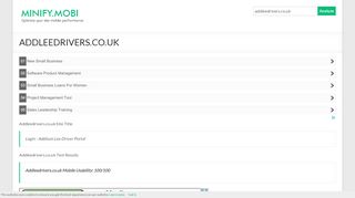 
                            5. addleedrivers.co.uk - Login - Addison Lee Driver Portal