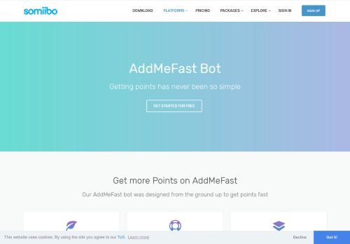 
                            11. AddMeFast Bot - Unlimited free points on AddMeFast - somiibo