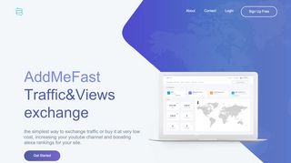 
                            3. Addmefast - Youtube & Website Free Views