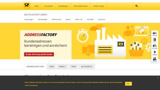 
                            1. ADDRESSFACTORY | Deutsche Post | Deutsche Post …