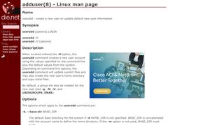 
                            7. adduser(8) - Linux man page