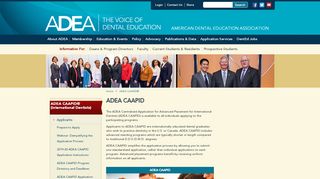 
                            2. ADEA CAAPID - American Dental Education Association