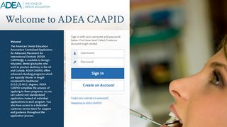 
                            3. ADEA CAAPID | Applicant Login Page Section