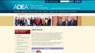
                            1. ADEA DHCAS - American Dental Education Association