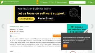 
                            5. Adecco — PF status - Consumer Complaints