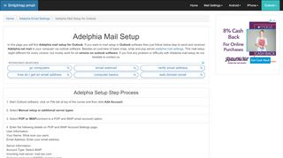 
                            7. Adelphia mail Setup - Outlook | adelphia.net | …