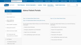 
                            3. Adena Health System Patient Portals | Hospital & Clinic Based ...