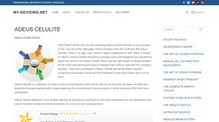 
                            6. ADEUS CELULITE USER REVIEWS | Is it SCAM or LEGIT?