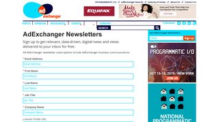 
                            7. AdExchanger Newsletters | AdExchanger