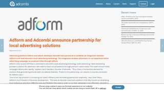 
                            5. Adform and Adcombi announce partnership