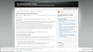
                            6. ADFS 3.0: Playing with Authentication | The Authentication Factor