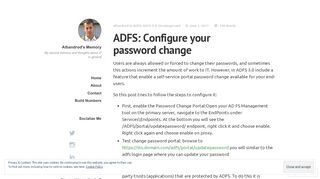 
                            1. ADFS: Configure your password change – Albandrod's Memory