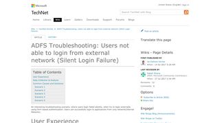 
                            8. ADFS Troubleshooting: Users not able to login …