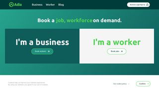 
                            2. Adia - Book a job. Book a workforce. On Demand.