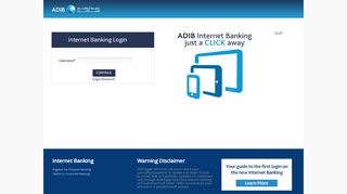 
                            3. ADIB Egypt e-Banking:Internet Banking Login