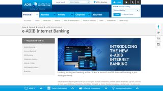 
                            7. ADIB Personal Internet Banking - Abu Dhabi Islamic Bank