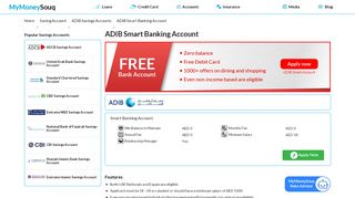 
                            7. ADIB Smart Banking Account - mymoneysouq.com