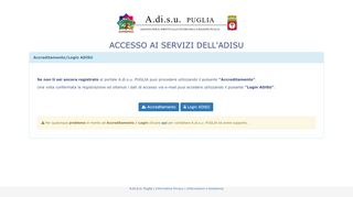 
                            1. A.Di.S.U. Puglia - Area Servizi