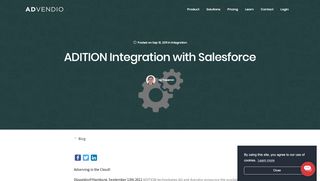 
                            3. ADITION Integration with Salesforce | Advendio