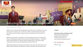 
                            5. Aditya Birla Fashion and Retail Limited (ABFRL) - Aditya Birla Group