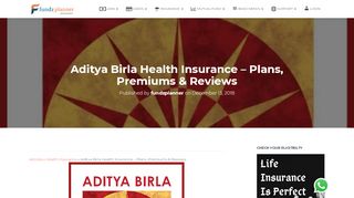 
                            7. Aditya Birla Health Insurance | Buy Online, Plans & Reviews