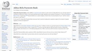 
                            3. Aditya Birla Payments Bank - Wikipedia