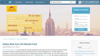 
                            8. Aditya Birla Sun Life Mutual Fund - fincash.com