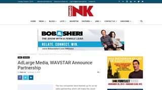 
                            8. AdLarge Media, WAVSTAR Announce Partnership - Radio Ink