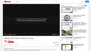 
                            7. AdMaster Traffic software - setting up a campaign - YouTube