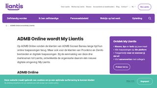 
                            4. ADMB Online wordt My Liantis | Liantis