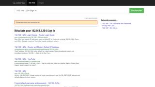 
                            6. ADMIFIND - 192.168.1.254 Sign In